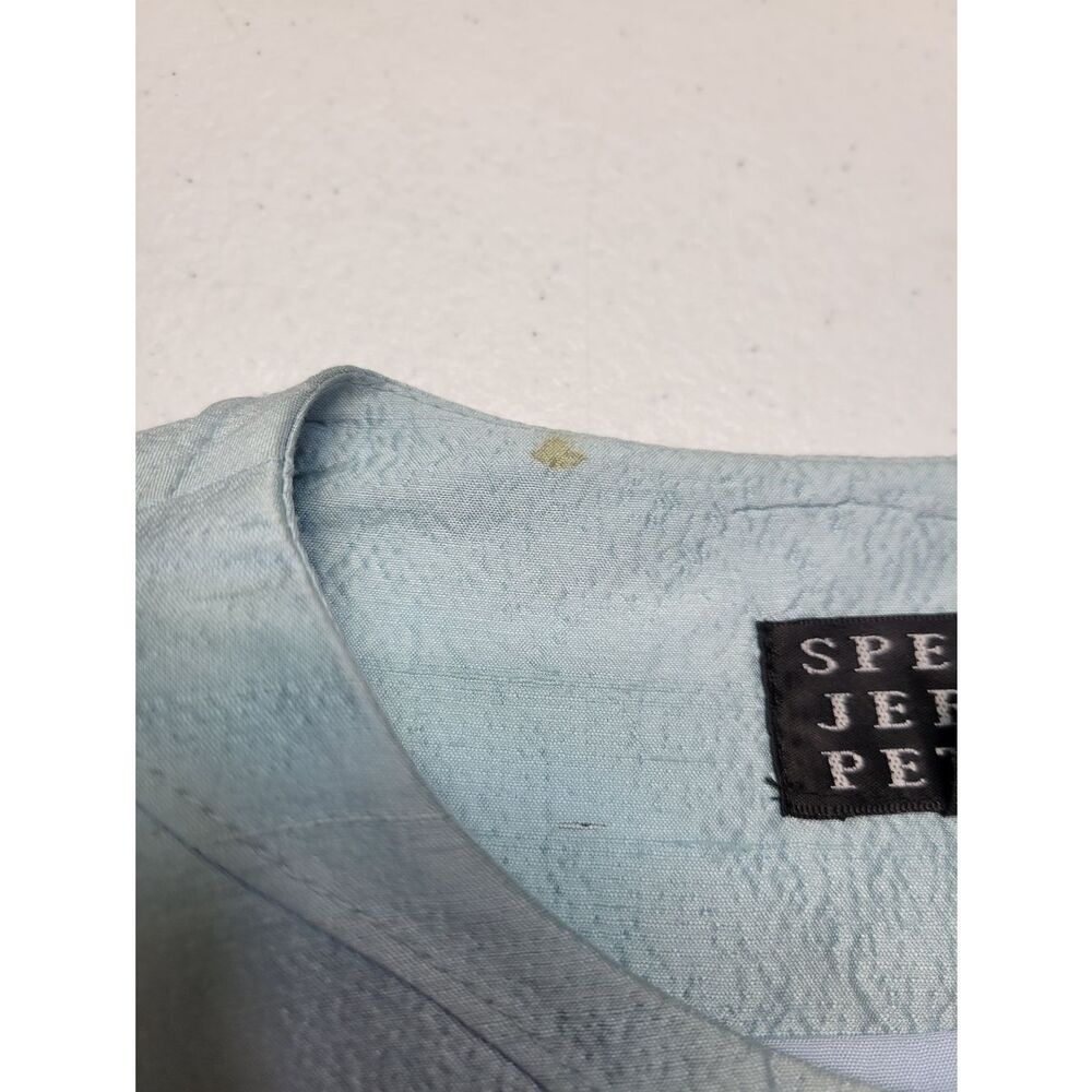 Silk Y2K Spenser Jeremy Light Blue Women's Skirt Suit Two-Piece Set Blazer - Picture 9 of 14